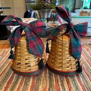 TWO Longaberger 2000 Century Celebration Noel Baskets